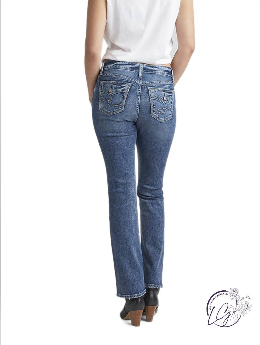 Elyse Mid-Rise Slim Bootcut by Silver Jeans