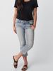 Elyse Mid-Rise Straight Crop Jean by Silver Jeans