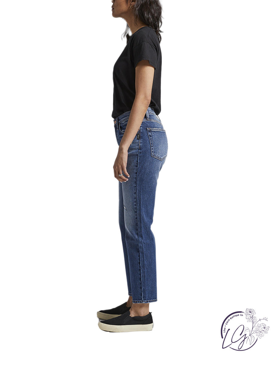 Frisco High Rise Straight Leg Jeans