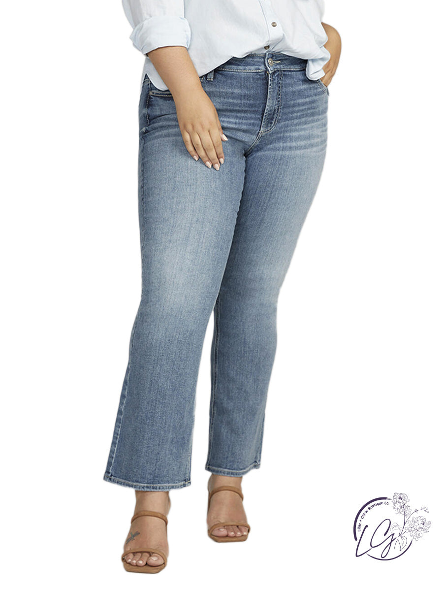 Curvy Suki Mid Rise Bootcut Jeans