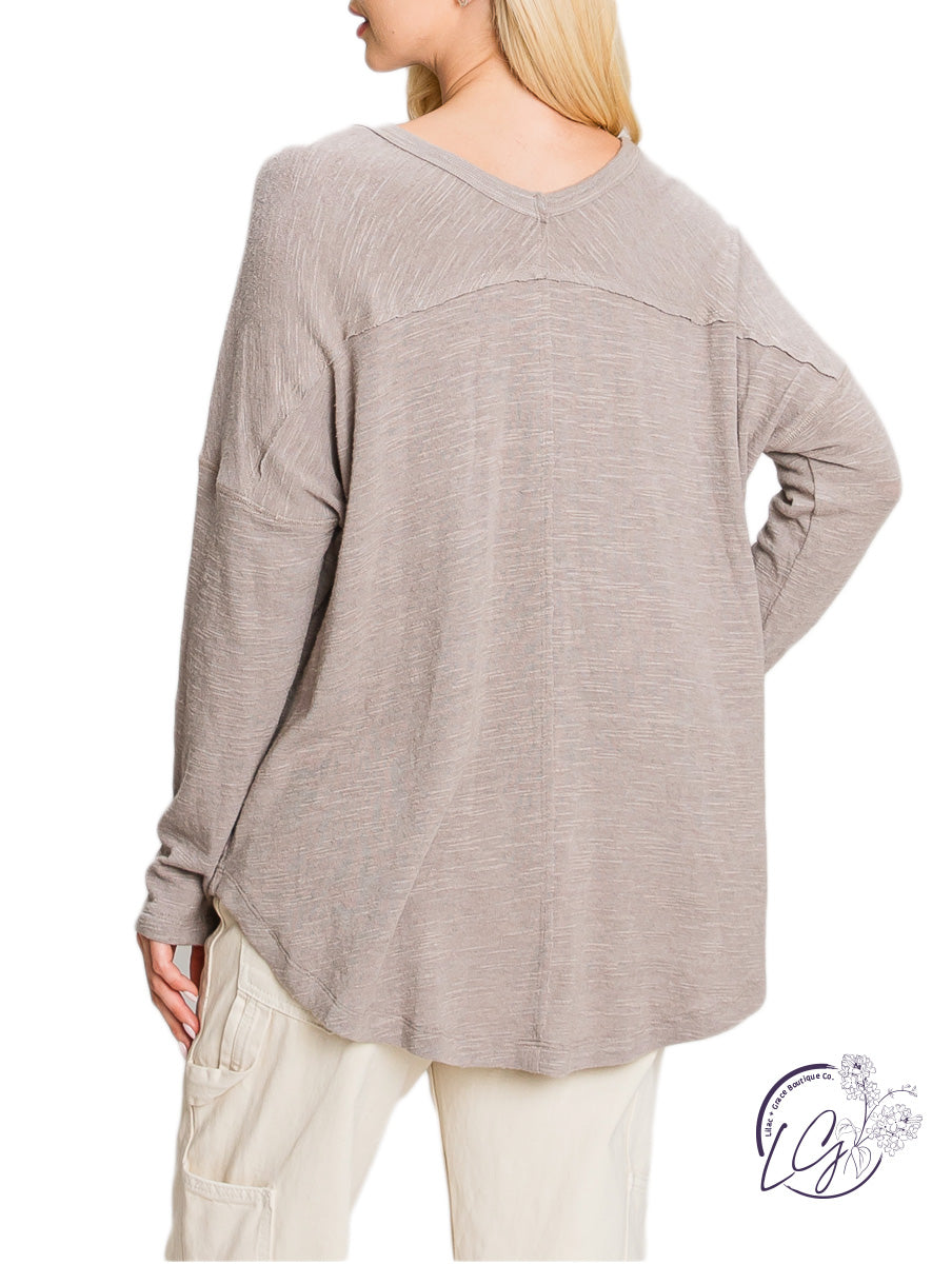 The Daily Casual V-Neck Long Sleeve