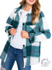 Curvy Happy Thoughts Plaid Shacket