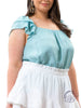 Curvy Tiered Ruffle Top