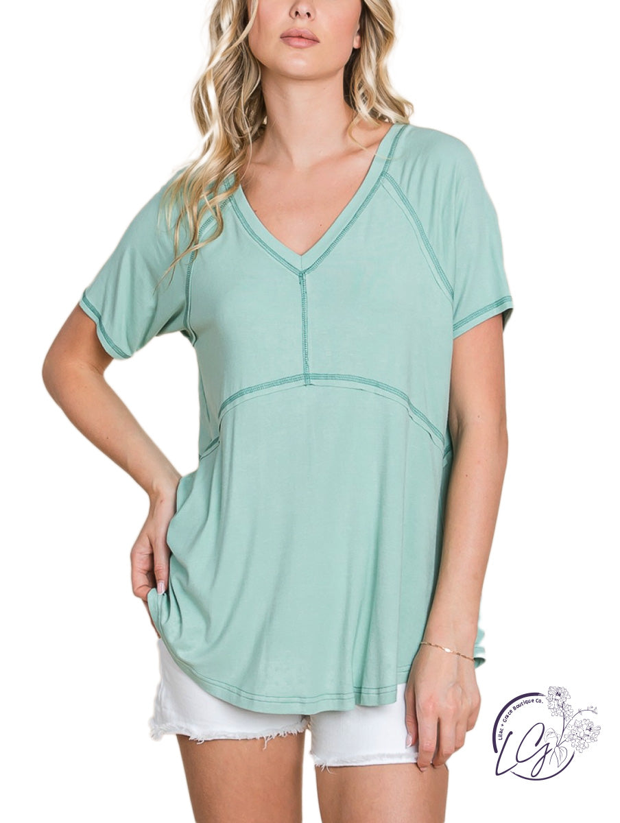 Pretty Basic V-Neck Top