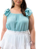 Curvy Tiered Ruffle Top