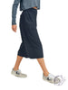 Culotte Pants With Elastic Waistband