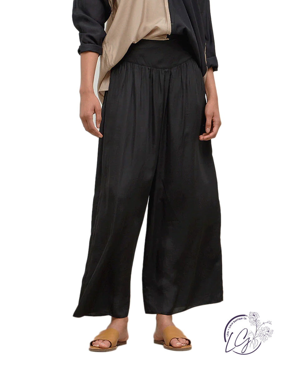 Lookin' Good Satin Wide Leg Pants