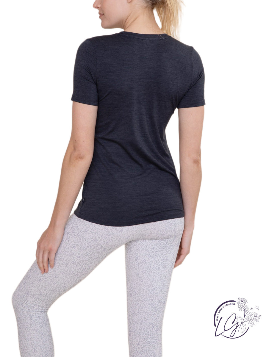 Melange Active Short Sleeve Top