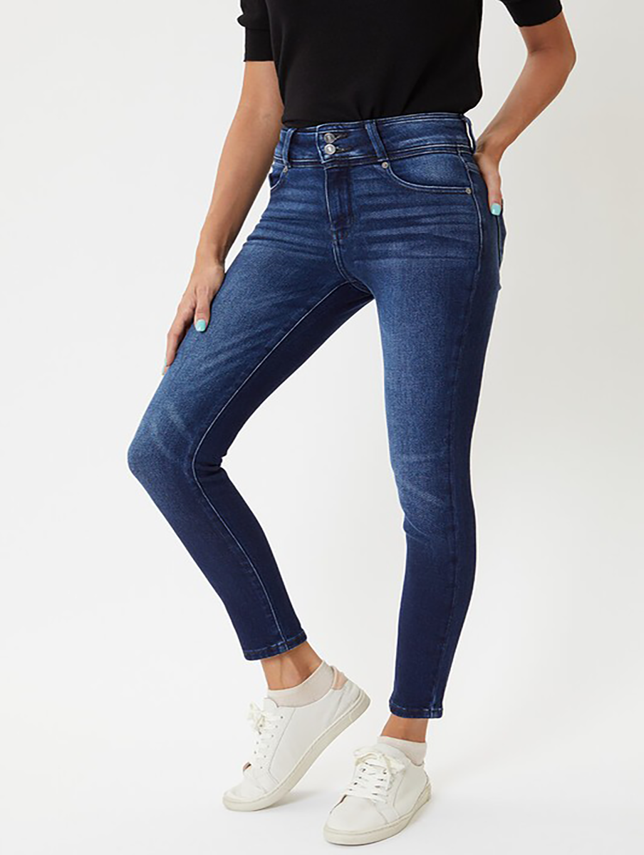 Kylie High-Rise Double Button Skinny by KanCan