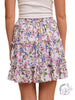 Flower Power Tiered Waist Tie Skirt