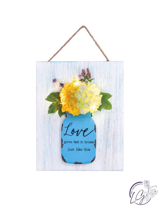 LOVE BLOOM BOUQUET HANGER WITH LED