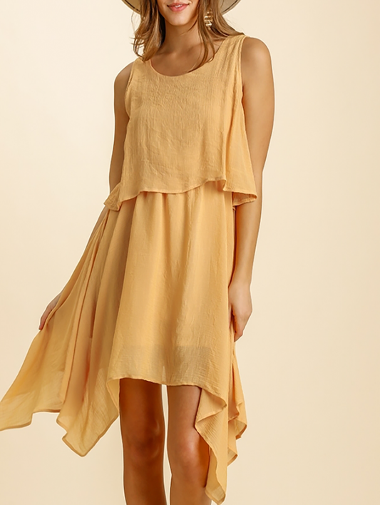 Think About It Sleeveless Layered Dress