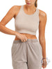 Ribbed Seamless Hybrid Cropped Tank Top