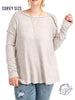 Curvy Daytime Blues Long Sleeve