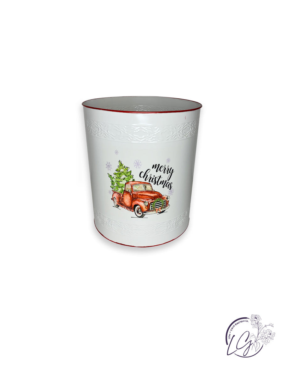 Farmhouse Christmas Buckets