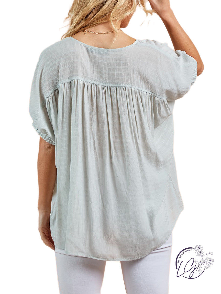 Weekend Bliss Batwing Top