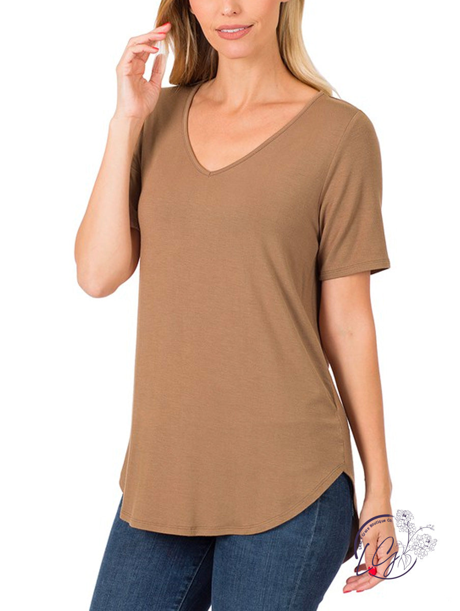 Comfort Caress V-Neck Tee