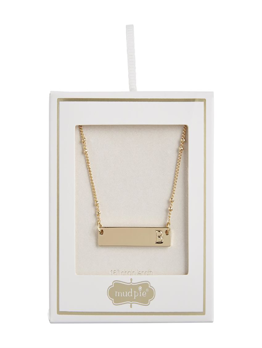 Initial Bar Necklace