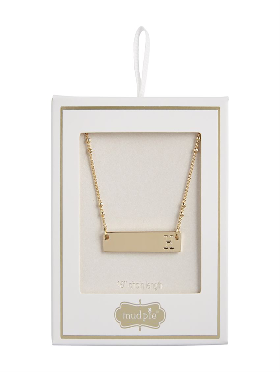 Initial Bar Necklace