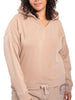 Curvy Burnout Wash Hoodie Top