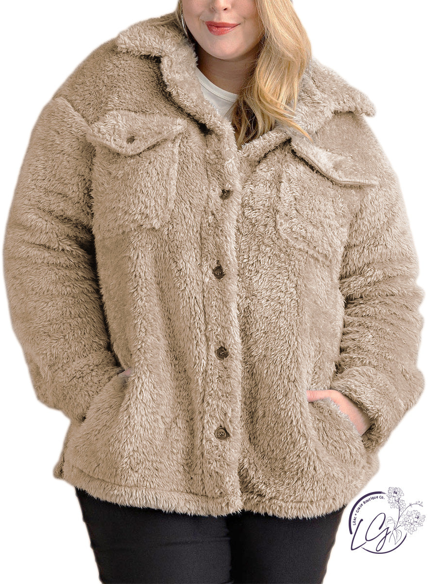 Get Away Faux Teddy Fur Shacket