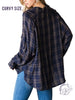 Curvy Enough Talk Oversized Flannel