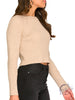 Hold The Flame Ribbed Cropped Sweater