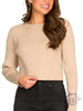 Hold The Flame Ribbed Cropped Sweater