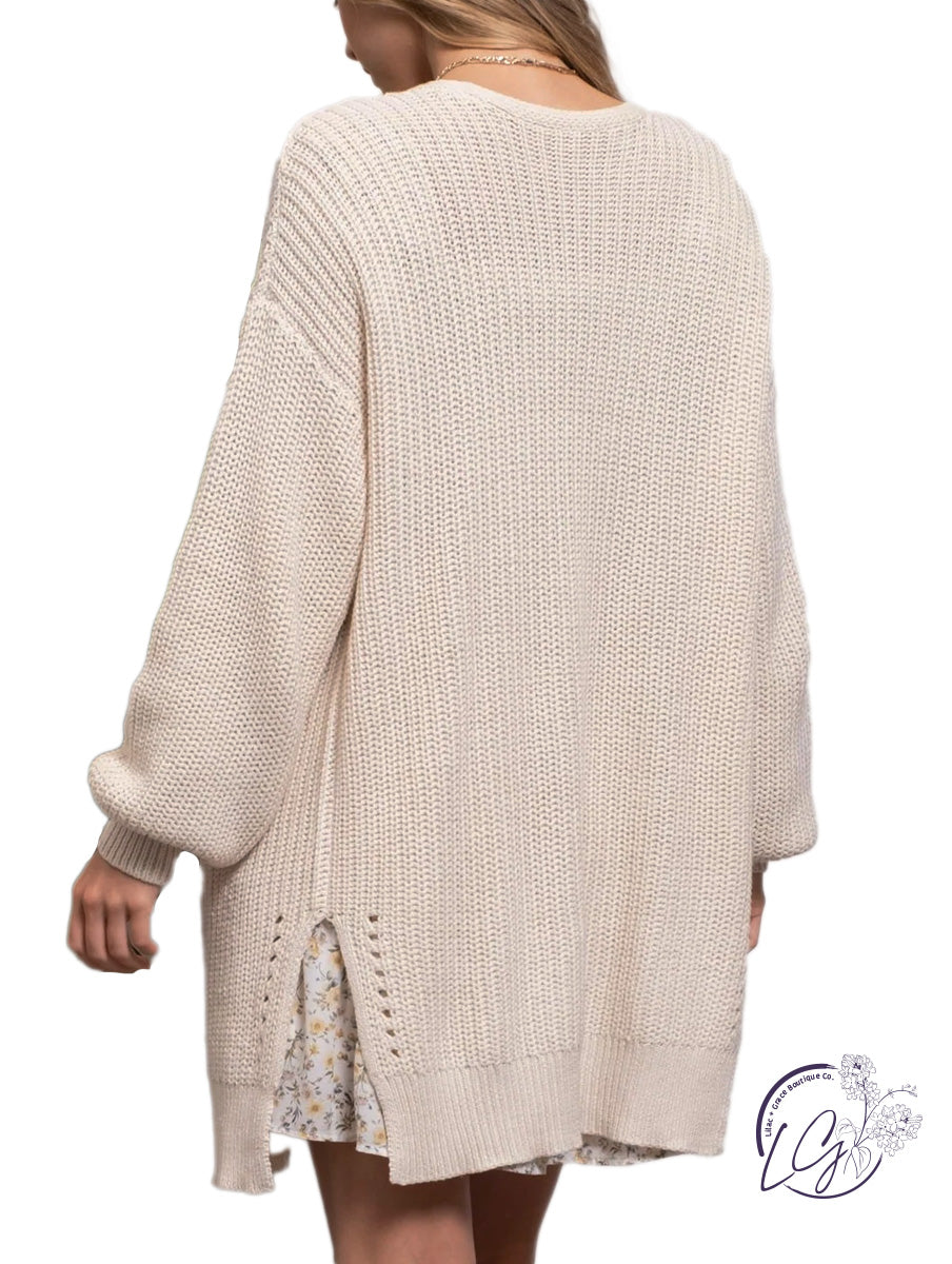 Eyes On You Eyelet Cardigan