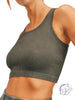 Ribbed Seamless Hybrid Cropped Tank Top