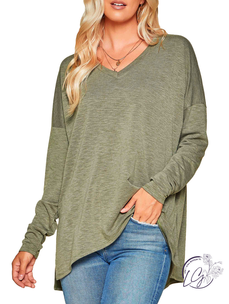 Be That Way V-Neck Long Sleeve