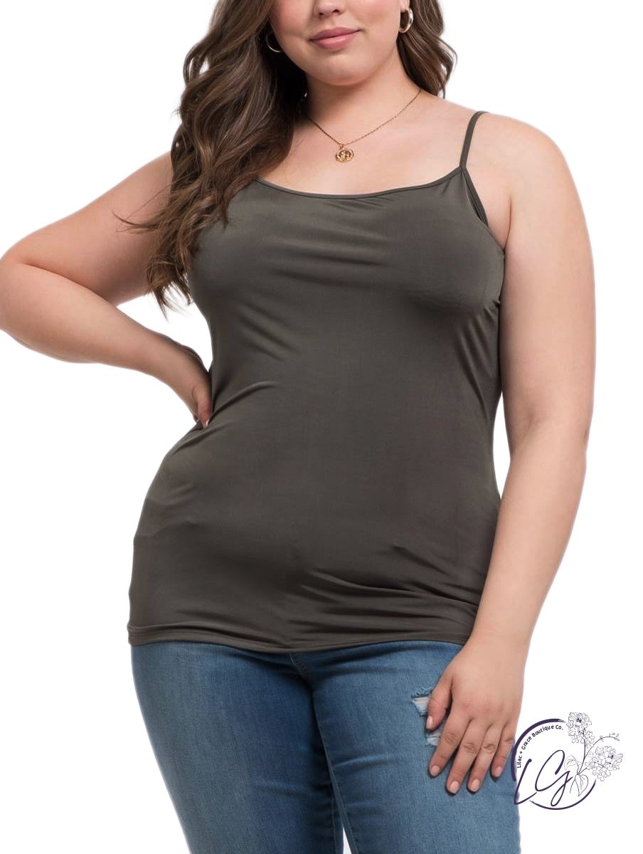 Curvy Basic Scoop Neck Cami