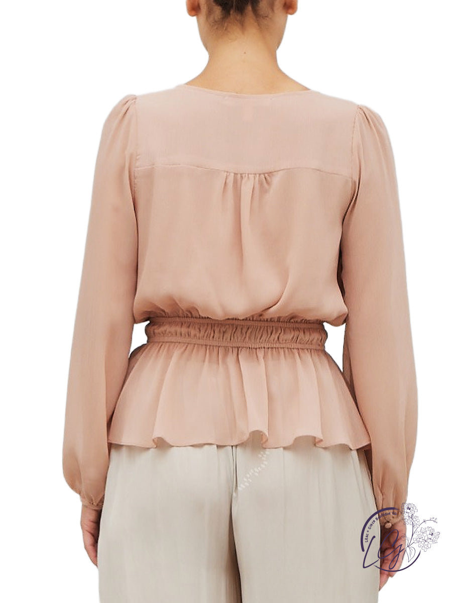 Shutting It Down Peplum Blouse