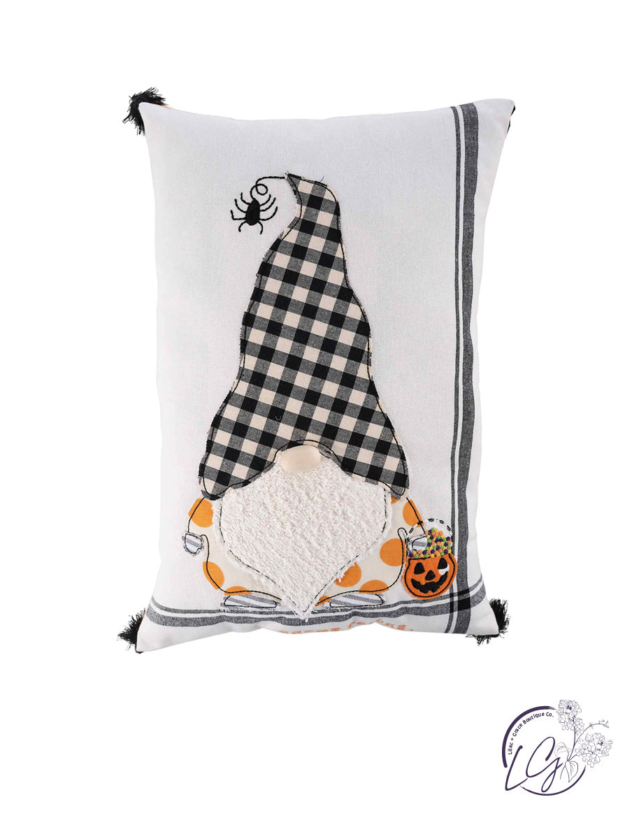 Gnome Tricks Just Treats Pillow