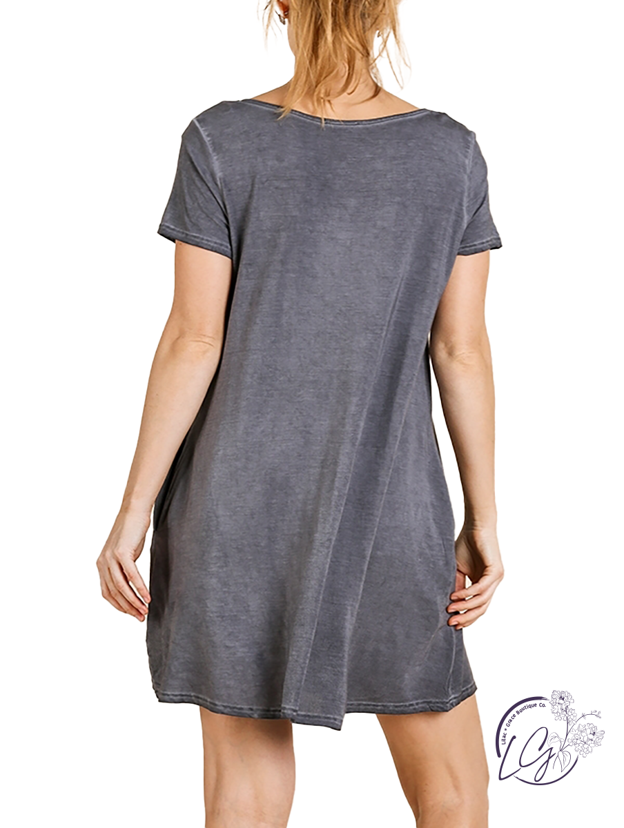 See You Again Crossed V-Neck Dress