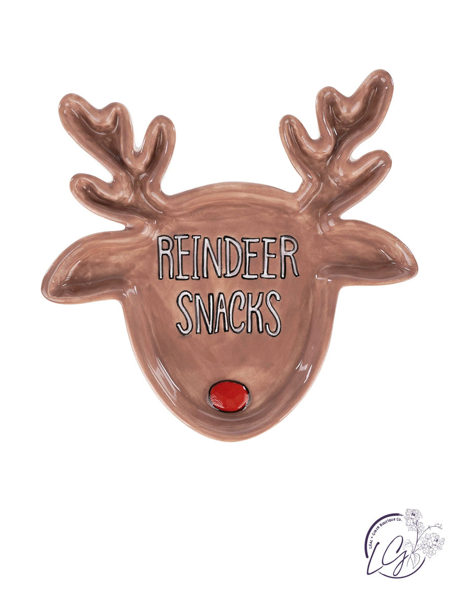 Reindeer Snacks Trinket Tray