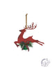 LEAPING REINDEER BELL HANGER