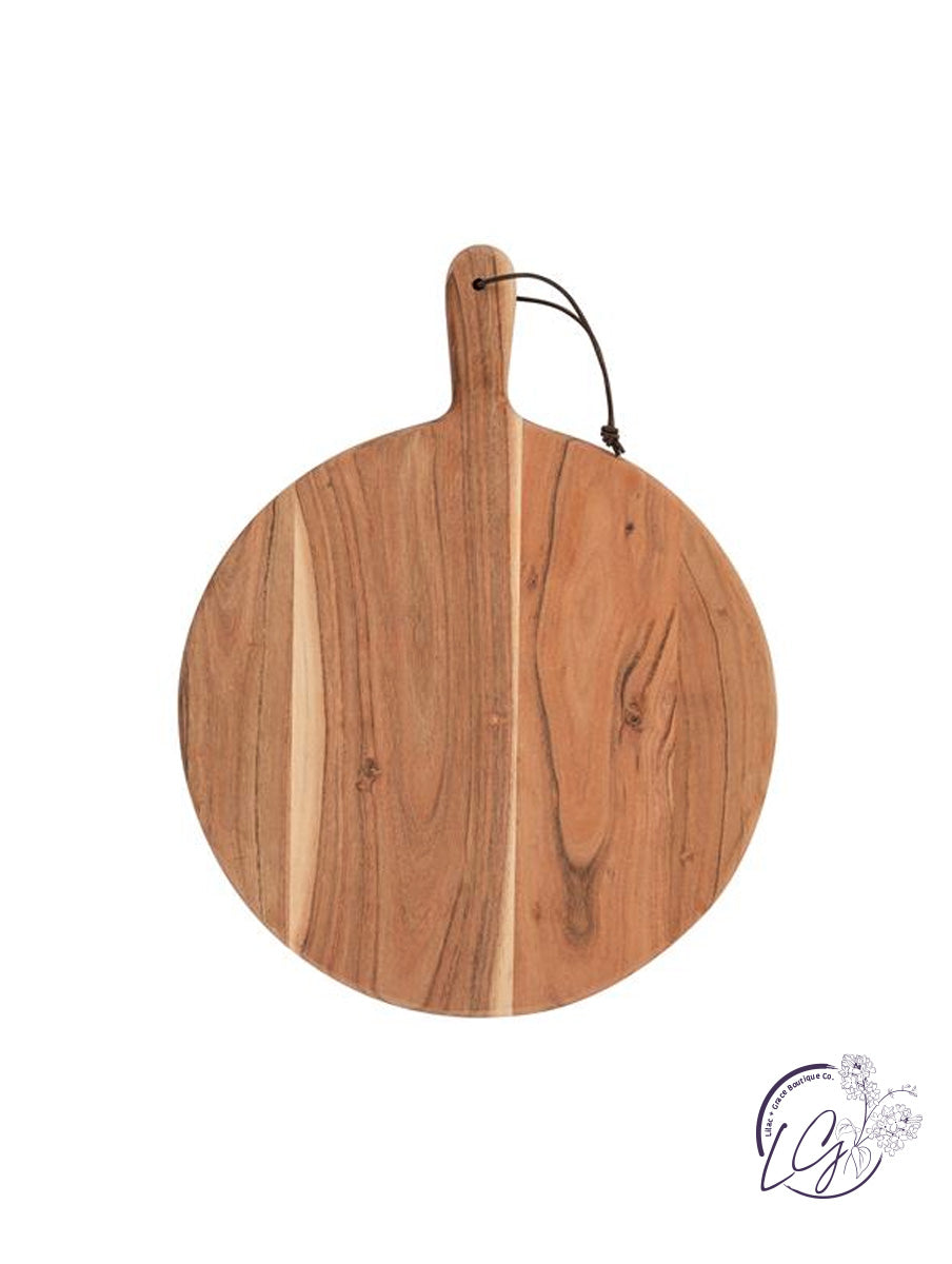 Round Cutting Board w/Handle