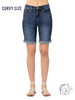 Curvy Faye High-Rise Bermuda Shorts by Judy Blue