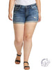 Curvy Suki Mid Rise Short by Silver Jeans