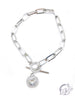 Drop Crystal Toggle Bracelet