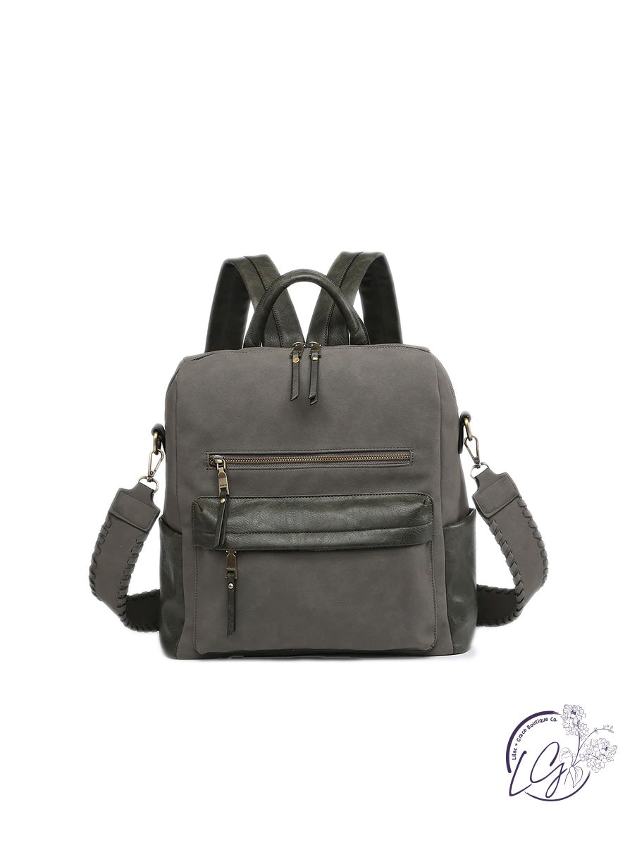 Amelia Suede Backpack