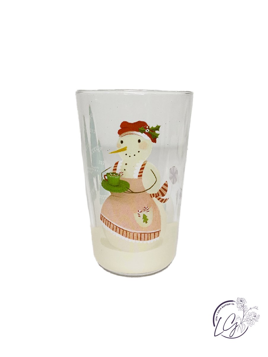 Snowman Juice Glass