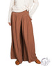 Smocked Elegance Wide-Leg Trousers