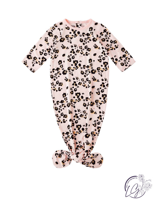 Leopard Baby Gown