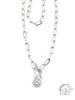 Drop Crystal Toggle Necklace