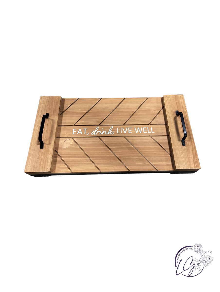 Wood Modern Country Serving Tray