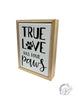 Wood Framed Pet Tabletop Sign