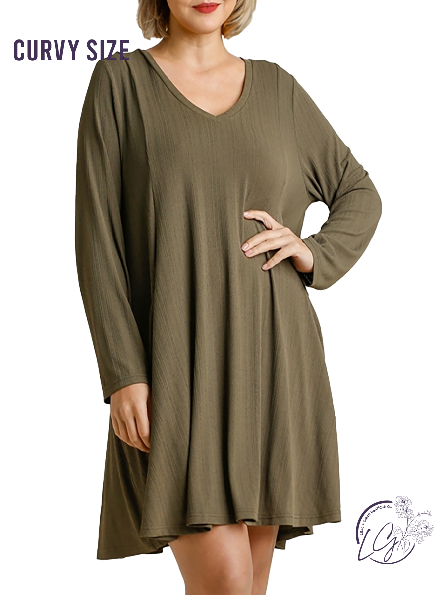 Curvy Good Feels Long Sleeve Dress