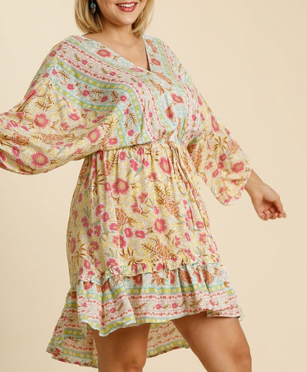 Curvy So True Floral Short Dress